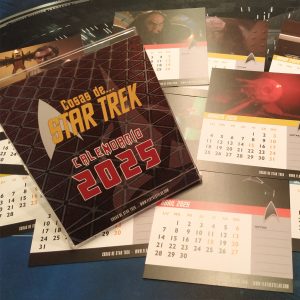 Calendario "Cosas de Star Trek" 2025 (caja de CD)